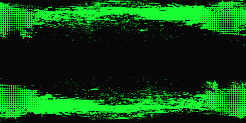 Gaming esport background striking stripes electric banner vector illustration design green black grunge brush wing comic pattern modern. © Ahlakul Karimah