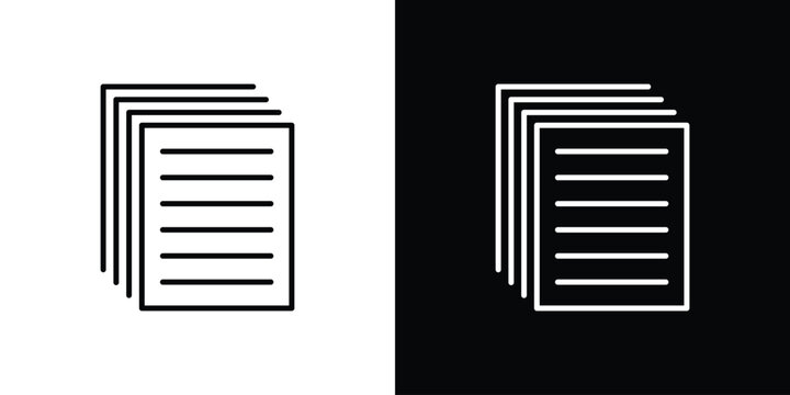 paper stack icon simple elements series