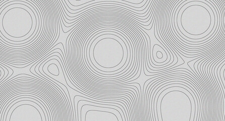 Topographic map contour lines vector background, abstract geographic line art pattern © wiwin