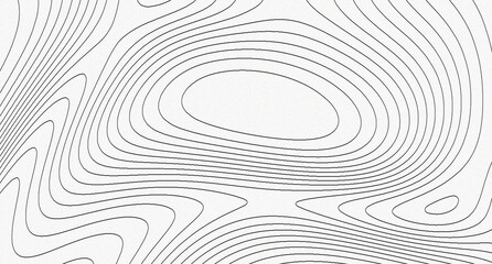Topographic map contour lines vector background, abstract geographic line art pattern © wiwin