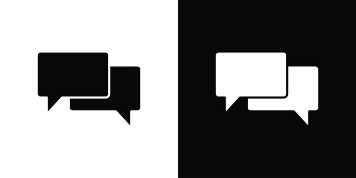 Conversation icon outline clipart set. EPS10