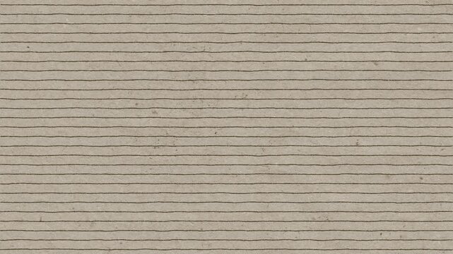 Grungy beige background with evolving irregular dark horizontal lines, abstract seamless motion footage.
