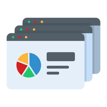 Startup pitch deck presentation and investment flat color icon
