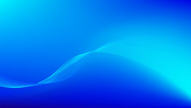 abstract blue wave background with lines