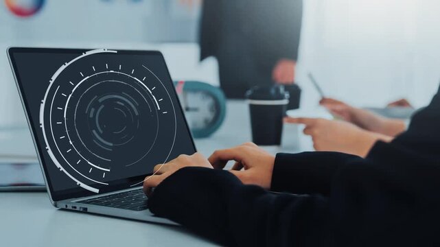 ERP icons show management, integration, and business process. ERP supports data management, ERP efficiency, and ERP organizational solutions. Gist