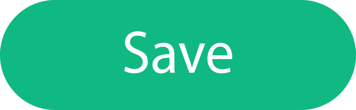 Save button icon. Green web interface element for digital user interaction.