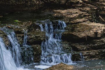 Waterfall at Heartman Park Lee's Summit © Eric