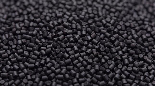 Industrial Black Polymer Granules for Manufacturing
