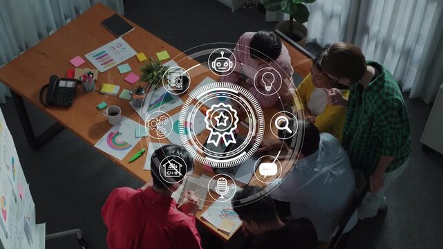 Team Collaboration in Modern Office Setting with Creative Workflow and Digital Elements for Innovation and Project Management Strategies. Entropy.