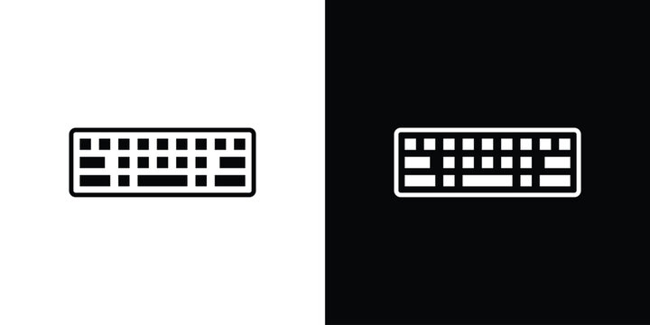 Keyboard icon minimal artwork bundle