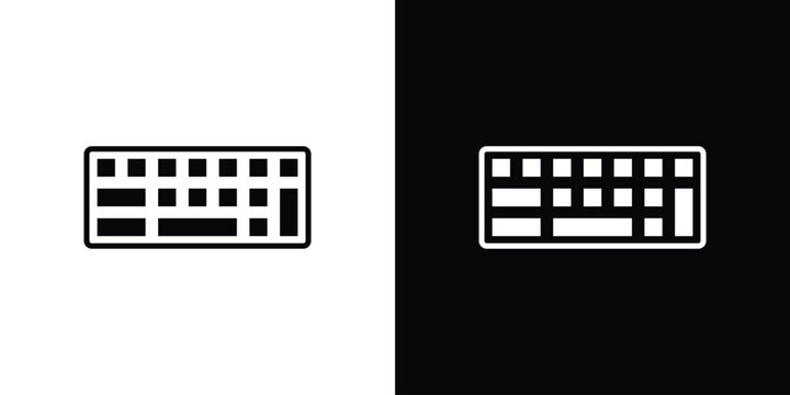 Keyboard icon minimal artwork bundle