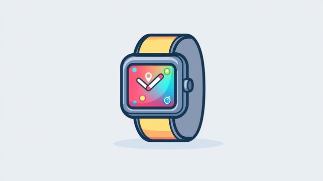 Cartoon Smartwatch Illustration