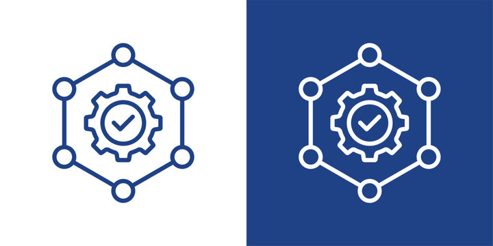Framework Blue And White Icon Style Collection