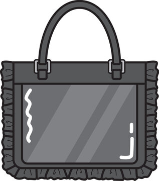 ＜推し活＞ ハンドバッグ型痛バッグ（黒）