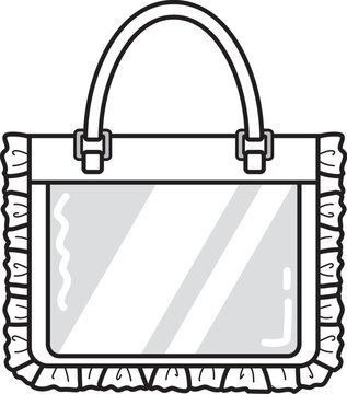 ＜推し活＞ ハンドバッグ型痛バッグ（白）