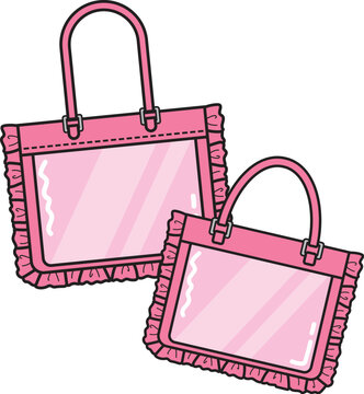 ＜推し活＞ 痛バッグ大小2個セット（ピンク）