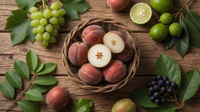 Fresh Mabolo Velvet Apple with Sweet Tropical Flavor for Healthy Nutrition, Organic Farming, Exotic Fruit Photography, and Natural Wellness Ideas
