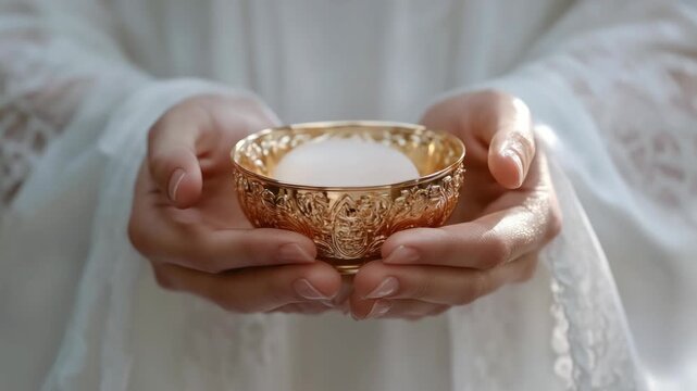 Hands Holding a Candle