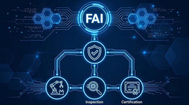 FAI acronym, First Article Inspection is a production validation process for verifying that a new or modified production process produces conforming parts that meet the manufacturing new