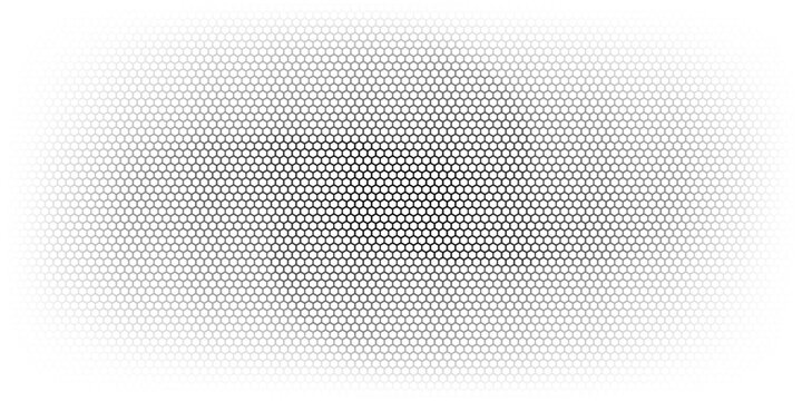 Honeycomb pattern with hexagon mesh. Texture bee comb grid. Flat vector illustration isolated on white background. modern