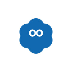 Fototapeta premium sheep cloud logo design combination