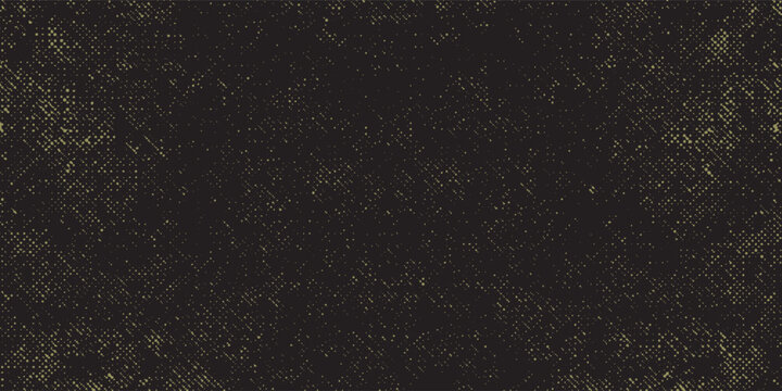 Gold Glitter Texture On Black Background With Grunge Noise And Starfield Pattern