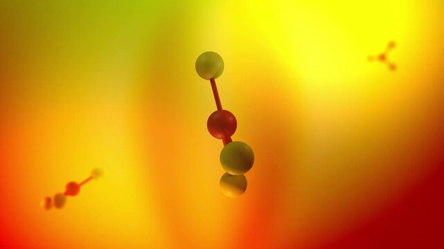 Boron 3D Animated Particle Floating in Cinematic Environment