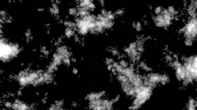 Abstract monochromatic smoke effect moving across a dark background.