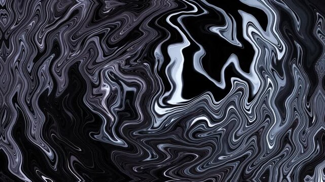 A black, white, and blue marbled-textured liquid background for wallpaper or backdrop