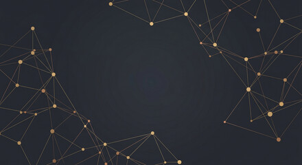 A premium minimalist vector background featuring interconnected node patterns in a constellation style illustration © Syarif