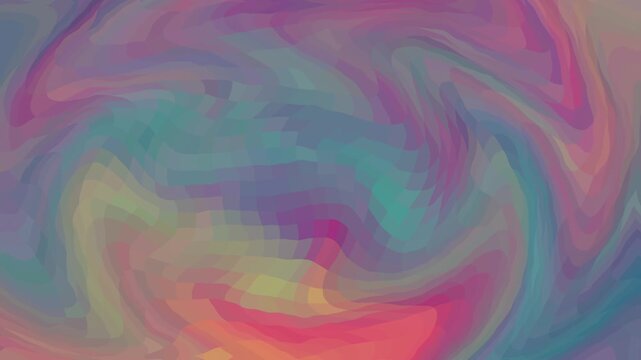 A yellow, pink, blue, and green swirly pixelated wallpaper background texture
