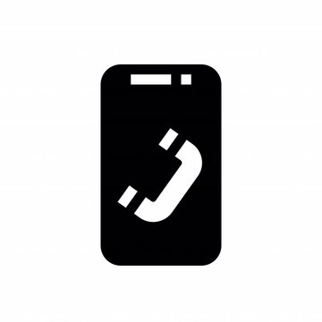 Phone solid icon essential communication motion graphic animation, perfect for social media, presentations, websites, digital projects, and mobile interface. Alpha channel transparent background