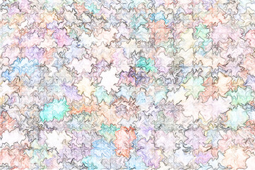 Fototapeta premium Colorful map of europe with country borders