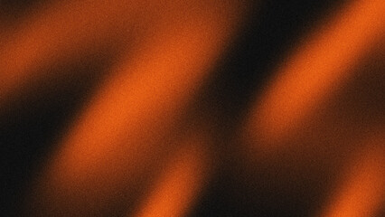 Abstract grainy gradient background with orange light beams on black © Arthapicture
