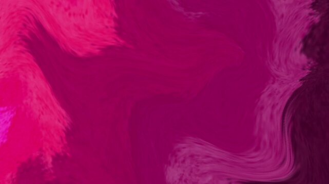 Abstract fluid background with pink, magenta, and purple liquid marble texture, artistic swirled wave pattern seamless looping 