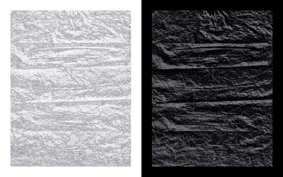 Сrumpled cellophane texture with wrinkled plastic creases, realistic shiny clear polybag material overlay mockup for packaging effects. PNG photo - template for overlay and effect plastic packing