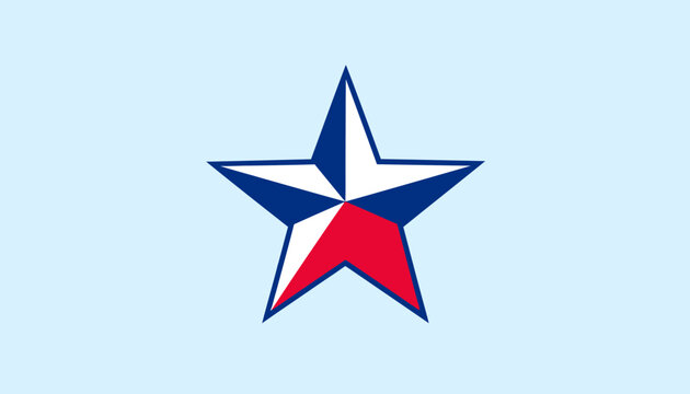 Texas Lone Star Symbol Emblem.