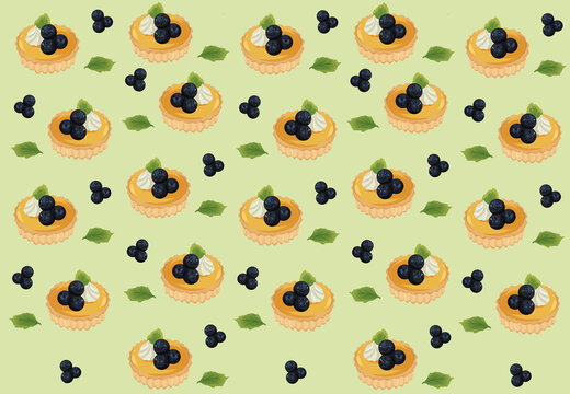 Pie tart bluberry