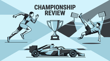 Obraz premium Championship Review Featuring Diverse Sports and Achievements