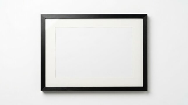 Modern Blank Black Picture Frame Mockup