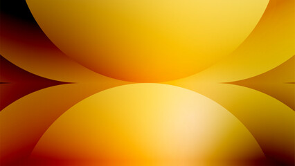 half shape of circle shape with upside down position, Wave Background with Bright Yellow and gold Gradient Lines, Modern Vector Illustration Design Featuring Light Energy Patterns  © tsu