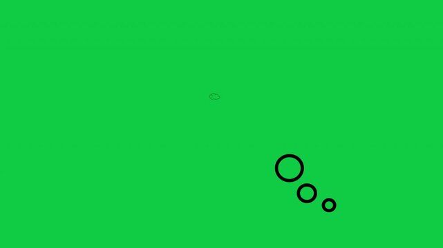 empty cartoon thought bubble blank with copy space