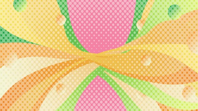 Abstract Flow of Polka Dot Shapes 4K