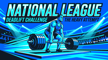 Obraz premium Champions Rise In The National League Deadlift Challenge The Heavy Attempt