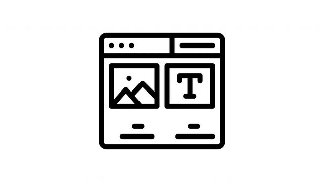 web development minimalist stroke animation