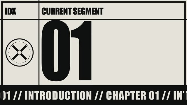 Brutalist Chapter Card Section Title Layout
