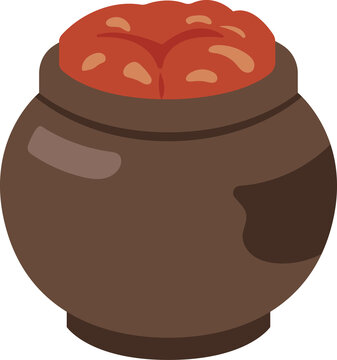 Traditional Korean Kimchi Jar PNG