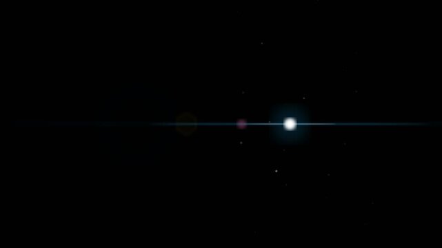 Cinematic Anamorphic Optical Lens Flare Element