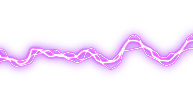 Violet Energy Pulse Line Illustration