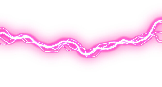 Neon Pink Digital Signal Wave Technology Line